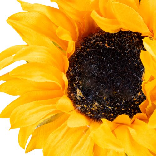 Artikel Künstliche Sonnenblumen mit Blättern Gelb 58cm – Realistische Deko-Blumen im 4er-Pack
