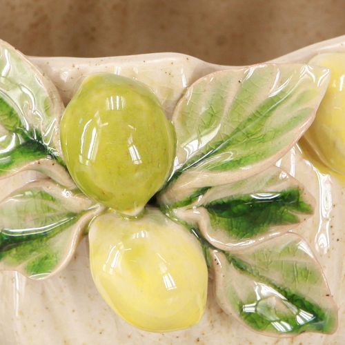 Artikel Dekorativer Keramik-Blumentopf mit Zitronen – Mediterranes Flair Ø19,5cm