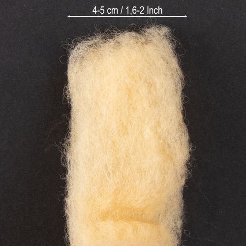 Artikel Wollband Creme Orange 10m – Weiches Dekoband für kreative Kränze und Gestecke