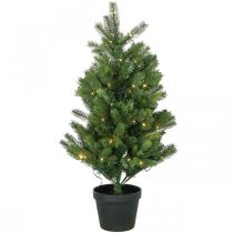 Artikel Künstlicher Weihnachtsbaum im Topf LED für draußen 90cm