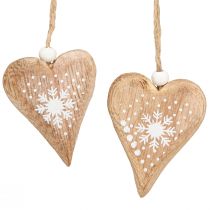 Artikel Deko Herzen zum Hängen Christbaumschmuck Holz 6cm 8St