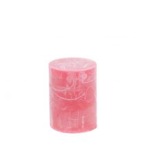 Artikel Durchgefärbte Kerzen Rosa 60x80mm 4St