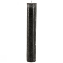 Artikel Elegante Schwarze Stabkerzen 50x300mm, 4er Set - Dekorative Rustic-Kerzen für stilvolle Akzente