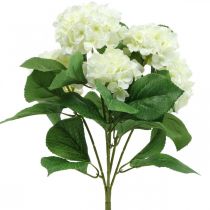 Artikel Hortensie künstlich Weiß Seidenblumen Strauß Sommerdeko 42cm