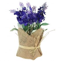 Artikel Künstlicher Lavendel im Jutesack 17cm – Deko für Zuhause und Festlichkeiten, Set 5St