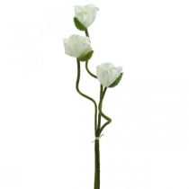 Artikel Kunstblume, künstliche Mohnblume, Klatschrose Weiß L55/60/70cm 3er-Set