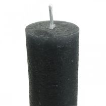Artikel Stabkerzen durchgefärbt Anthrazit Kerzen 34×240mm 4St