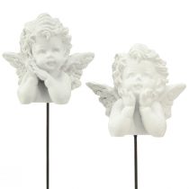 Artikel Dekostecker Engel Figuren Grabschmuck Weiß H5cm 6St