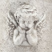 Artikel Grabvase Polyresin Engel Motiv Vase zum Stecken H29cm