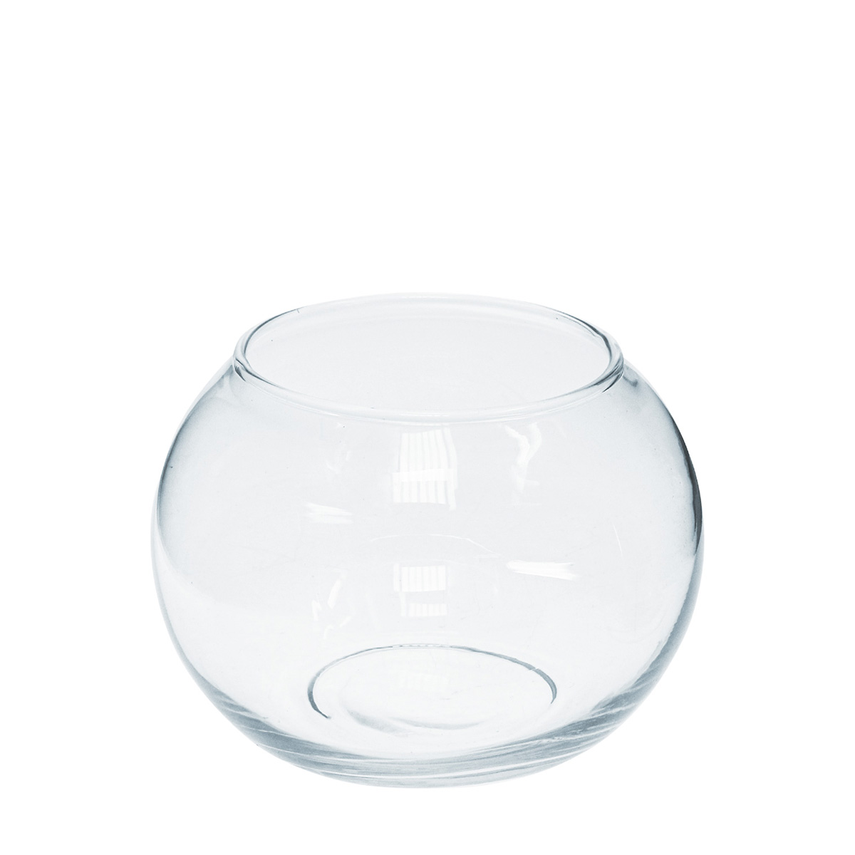 Floristik21.de Kugelvase Glas Mini Vase H8cm Deko Ø7cm-20301 Rund Glas
