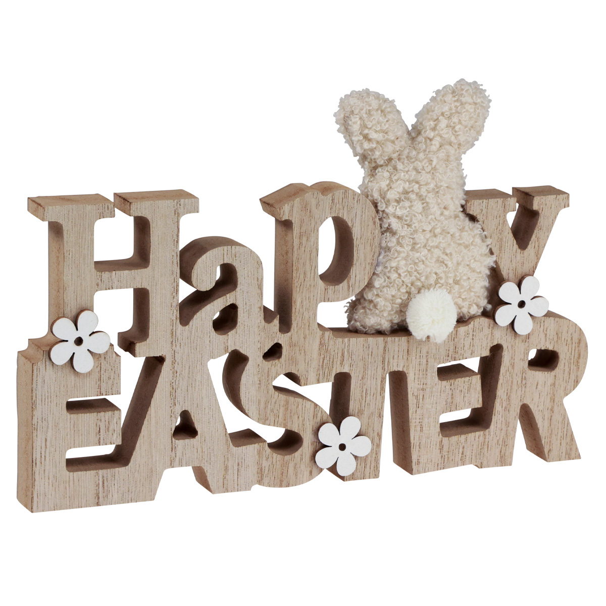 „Happy Ostern Easter“ 24cm-805186 Osterdeko Regal für Floristik21.de Holzdeko