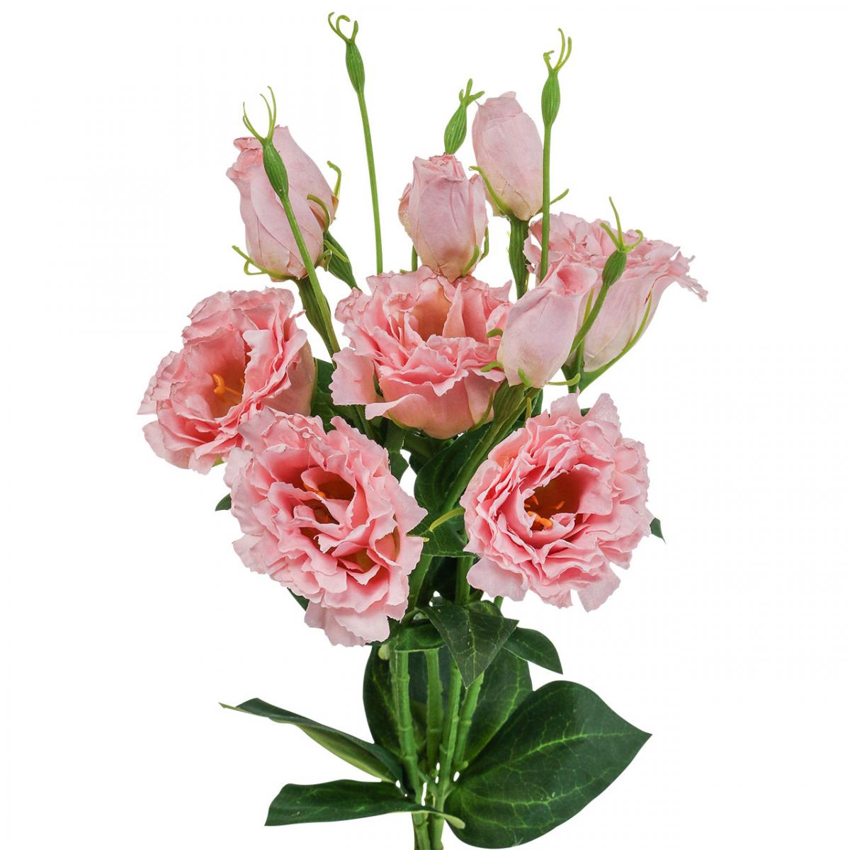 Floristik21.de Kunstblumen Lisianthus 5St-08105 künstlich Rosa 50cm Seidenblumen