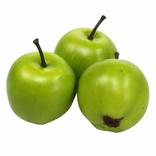 Floristik21 Deko-Obst Mini-Apfel künstlich Grün 4,5cm 24St