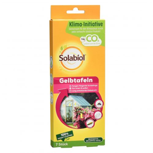 Floristik21 Solabiol® Gelbtafeln Klebefallen Insektizidfrei 7 Stück