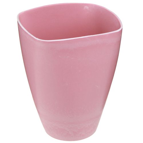 Artikel Blumentopf Plastik Vase Pink Orchideen Deko H16,5cm 4St