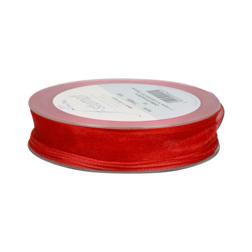 Artikel Chiffonband Organzaband Dekoband Organza Rot 15mm 20m