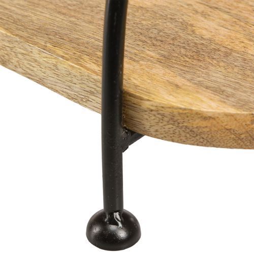 Artikel Deko Tablett länglich oval Holztablett Griff 70cm modern