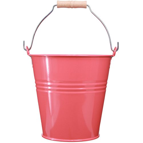 Artikel Eimer Deko Rosa Blumenkübel Metall 26x22,5x23cm 6l dekorativ und wetterfest