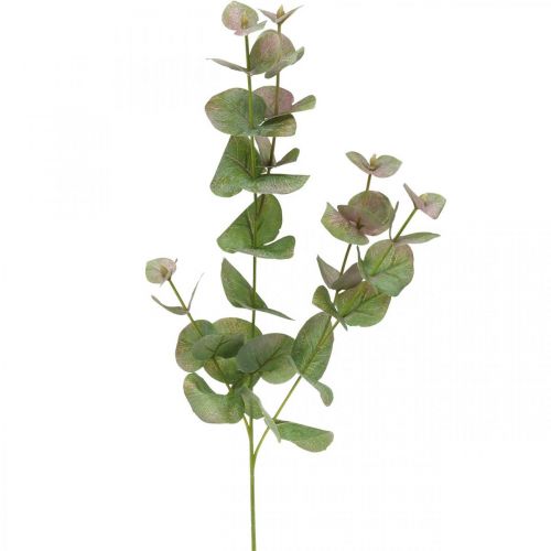 Floristik21.de Künstlicher Zweig Eukalyptus Rosa Grün, 75cm-00672 Grünpflanze Deko
