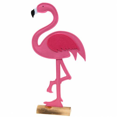 Flamingo Pink Filz Sommerdeko 28×H58cm-67496 stehend Floristik21.de