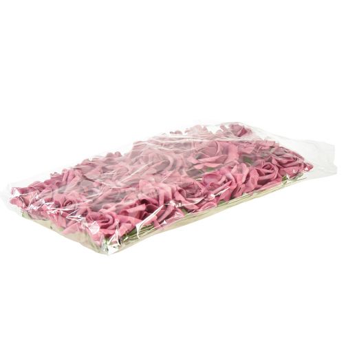 Floristik21 Foamrose am Draht Mini-Rosen Altrosa Ø5cm 27St