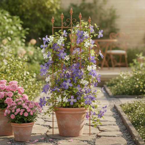 Artikel Metall Rankhilfe Rankgitter 101cm für Garten und Terrasse