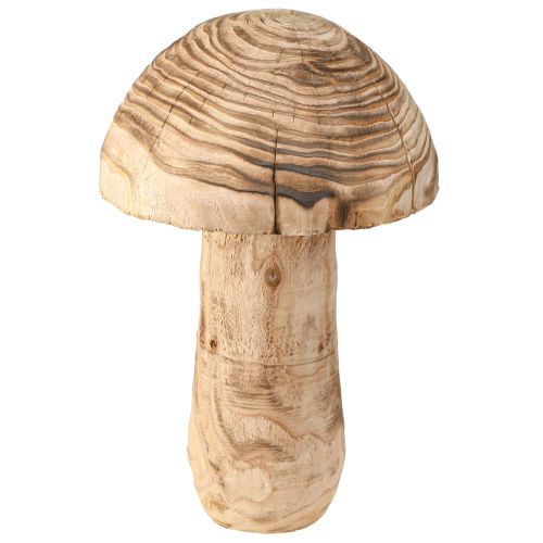 Großer Holzpilz Dekoration Pilz Paulownia Ø21cm H33cm Natürlicher Charme