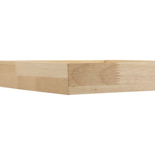 Artikel Holztablett Deko Tablett Holz Quadratisch Natur 25×25×3,5cm