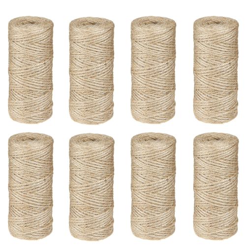 Artikel Umweltfreundliche Jute-Schnur 2mm, 50m x 8 Rollen für kreative Floristik