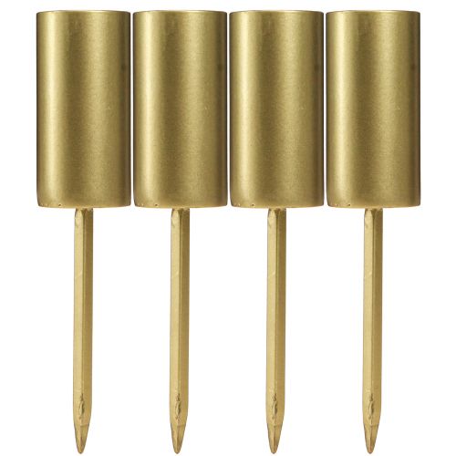 Artikel Eleganter Kerzenhalter Metall Gold Ø28mm 15cm 4er Set Kerzenstecker