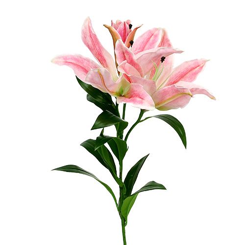 Floristik21.de Lilie Real Pink 100cm-82029 Touch Künstliche