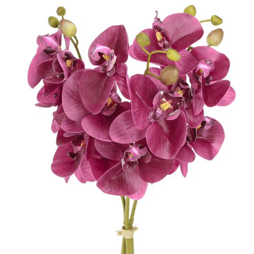 Künstliche Orchideen Lila 56cm 3St – Realistische Kunstblumen für Floristen