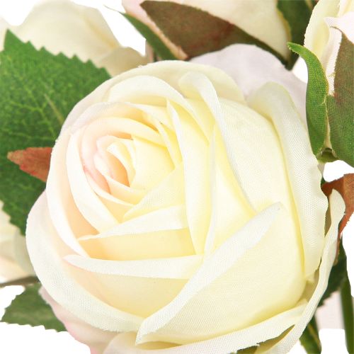 Artikel Künstliche Rosen Bund Creme 36cm, Hochwertige Kunstblumen für Deko