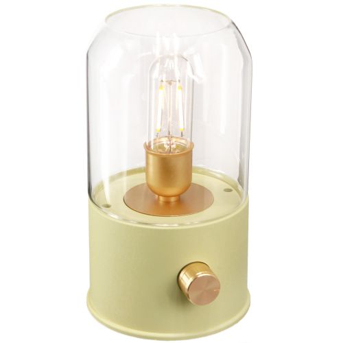 LED Tischlampe Retro Pistaziengrün Vintage Warmweiß 19,5cm