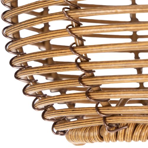 Artikel Solar Gartenleuchte mit Rattan-Design, 86 cm hoch, warmweiße LED, wetterfest