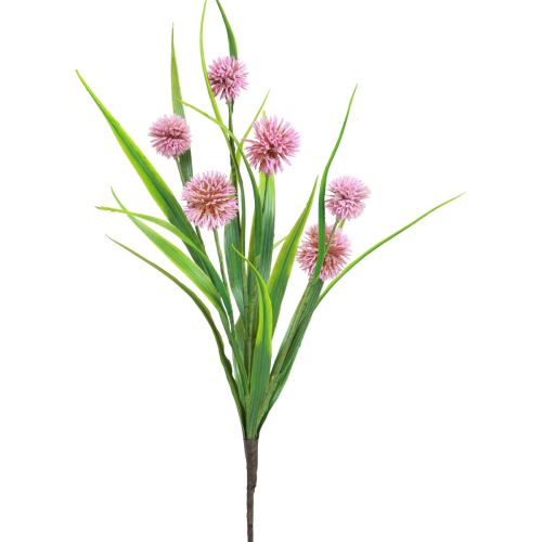 Floristik21.de Kunstblumen Kugelblume Allium Zierlauch künstlich Rosa  45cm-FL0491