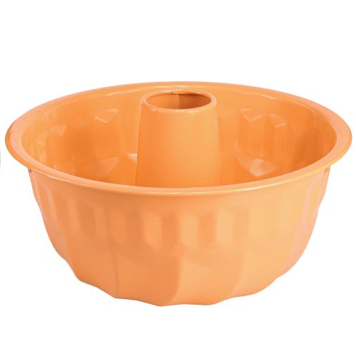 Metall Deko Backform Gugelhupf Orange Ø23cm H12cm – Kreative Dekoideen für Floristen