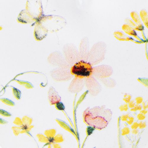 Artikel Herzförmige Wanddeko mit floralen Mustern aus Metall 7cm – Set mit 6 Anhängern