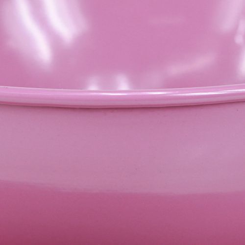 Artikel Metalltasse Deko Pink Ø16cm H9cm mit Unterteller 2St für Floristen