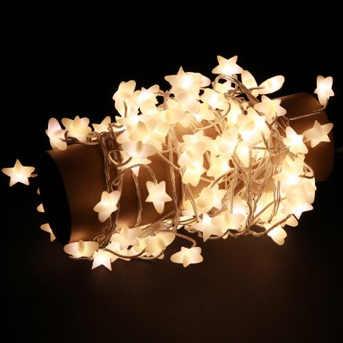 Floristik21 Micro Cluster LED Lichterkette Sterne 120 LED 300cm Weihnachtsbaumbeleuchtung Innenbereich