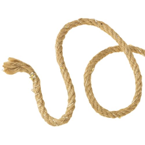 Artikel Micro LED Lichterkette Indoor mit Jutekordel und Warmweißem Licht – 390cm Länge