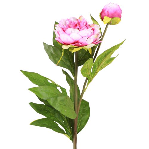 Pfingstrosen Langstielige Künstliche Blumen Pink 70cm 3St - Dekoration & Event Floral