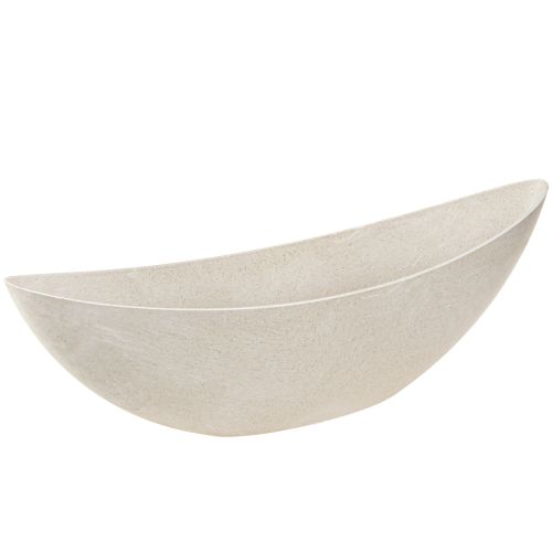 Pflanzschale Schiff Oval Beige 55cm - Elegante Dekoschale