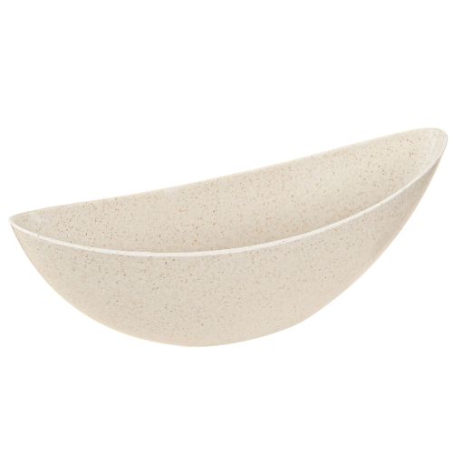 Pflanzschiff Kunststoff Beige Schale 28x9x9cm 3er-Set Indoor Pflanzgefäß