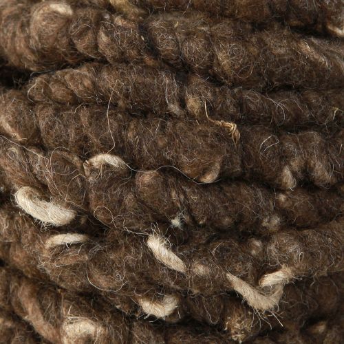 Artikel RAW Kordel 8mm 10m Schafwolle Jute Braun nachhaltig DIY