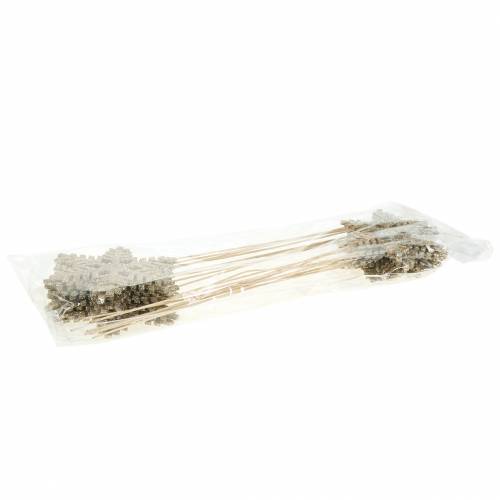 Artikel Dekostecker Schneeflocke Glitter Ø8/10cm 18St