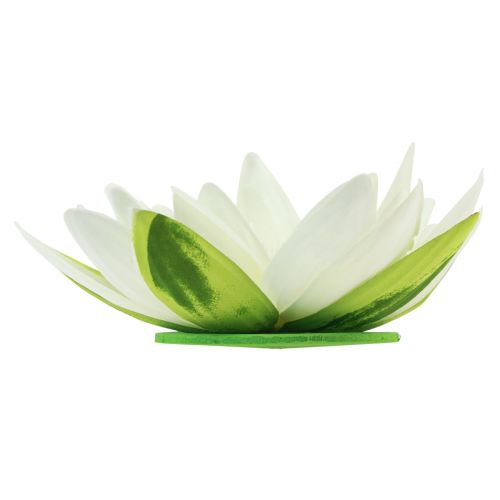 Artikel Seerose Künstliche Blume Schwimmende Tischdeko Cremeweiß Ø15cm