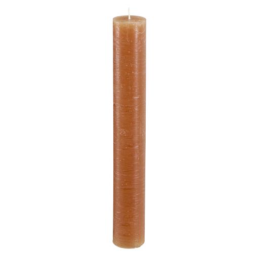 Stabkerzen Caramel-Farbe 34x240mm Langbrenner 4er Set für stilvolles Ambiente