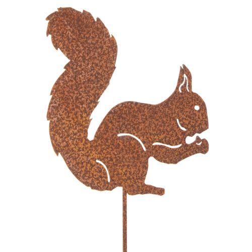 Artikel Gartenstecker aus Metall Eichhörnchen Rostoptik 52cm 2er-Set