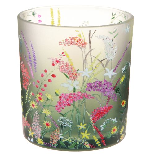 Artikel Teelichthalter Glas Blumen 8cm Frühling Sommer Dekoration 6er-Set